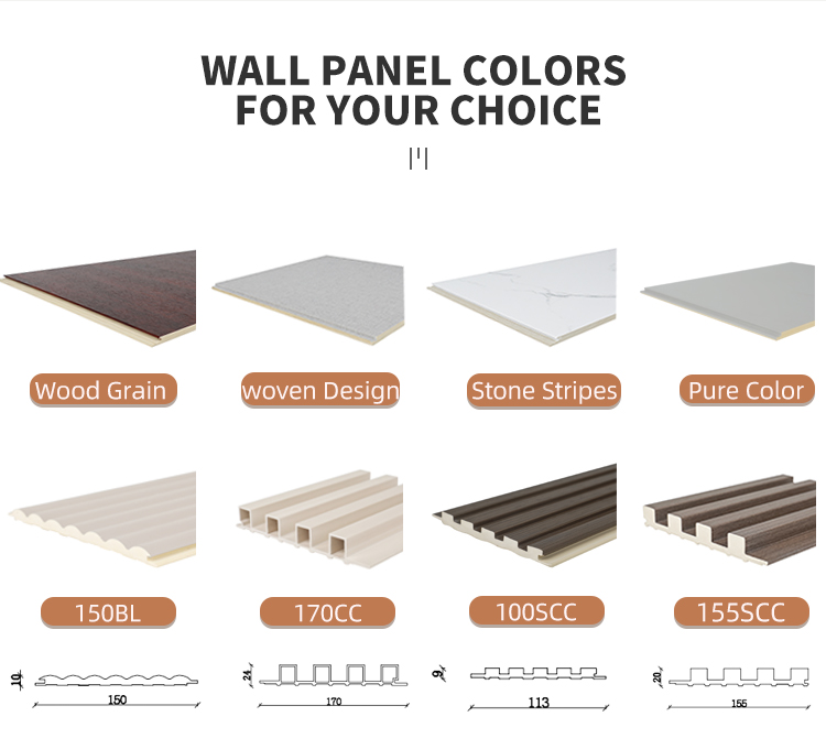 SPC大理石纹室内黑色装饰墙板 产品图